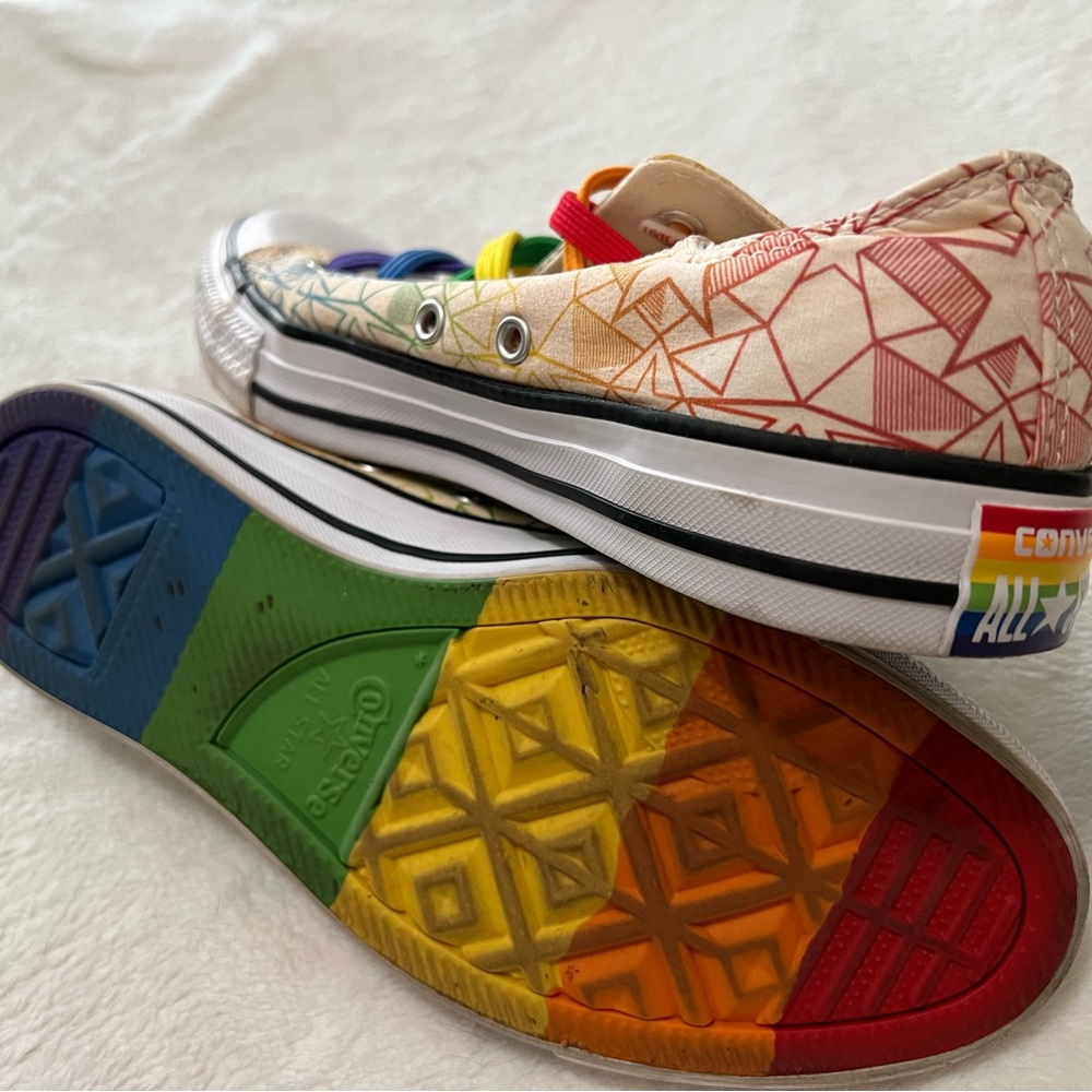 Rare Converse Pride Rainbow Sole Low Top Sneakers
